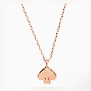 kate spade Rose Gold Spade Pendant Necklace